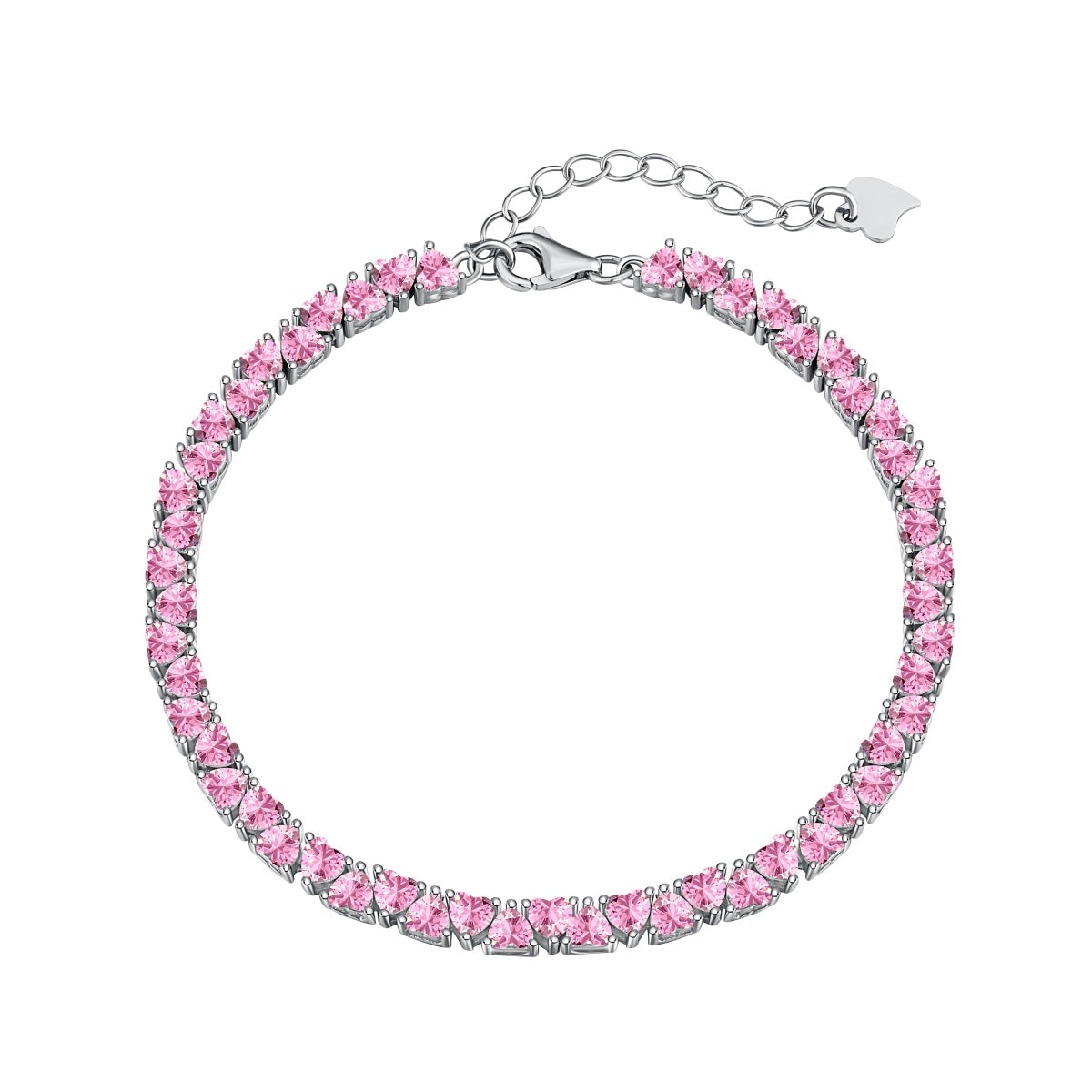 [LORA]Dazzling Romantic Heart Shape Lover Bracelet
