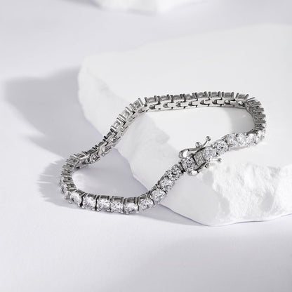 [LORA]Luxurious Ornate Round Cut Tennis Bracelet