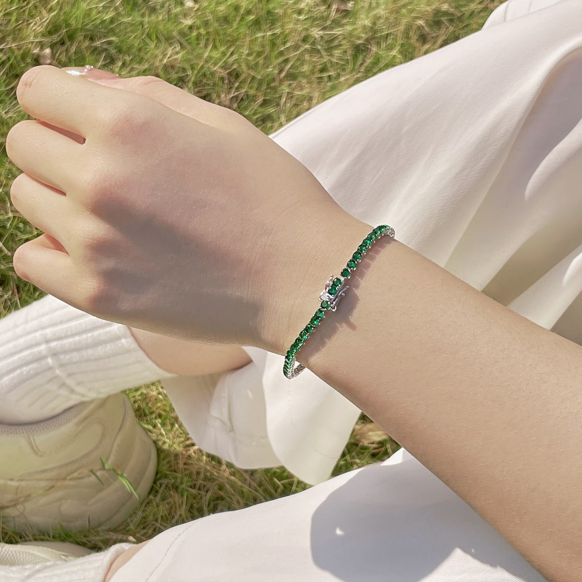 [LORA]Radiant Colorful Round Cut Party Bracelet