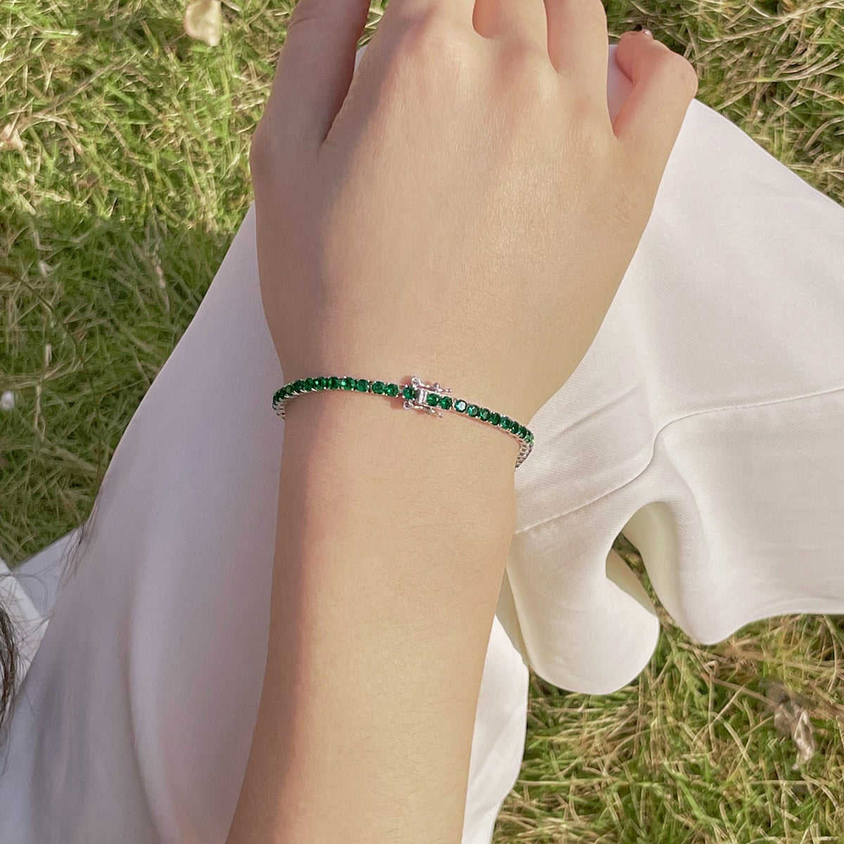 [LORA]Radiant Colorful Round Cut Party Bracelet
