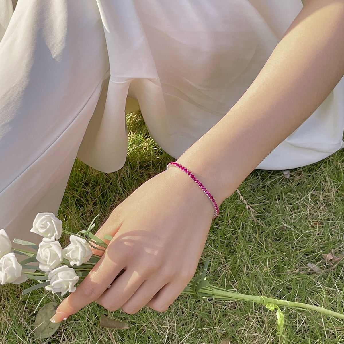[LORA]Radiant Colorful Round Cut Party Bracelet