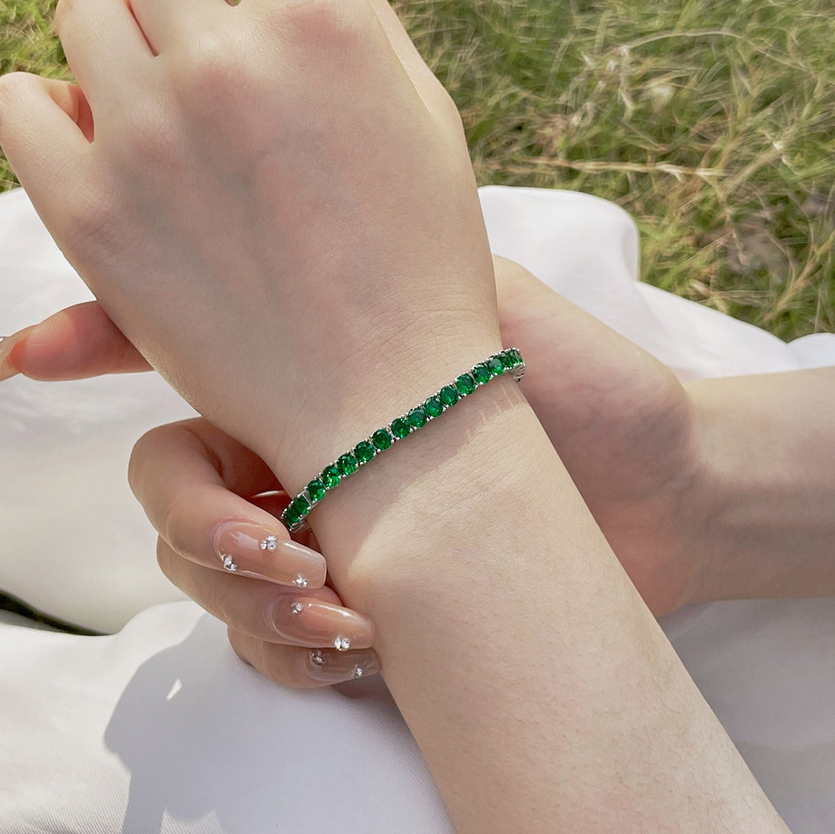 [LORA]Radiant Colorful Round Cut Party Bracelet