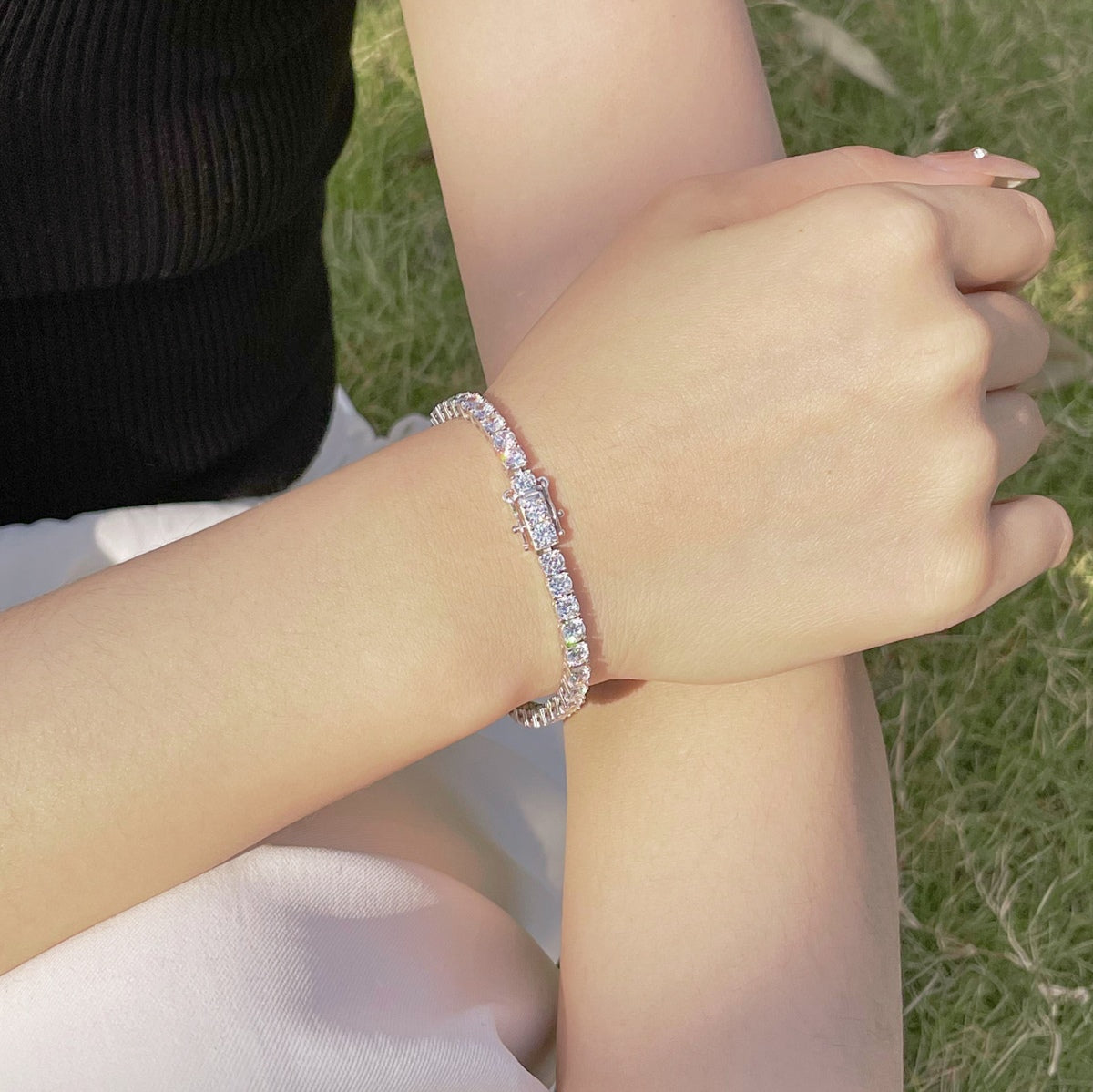 [LORA]Radiant Colorful Round Cut Party Bracelet
