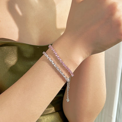 [LORA]Dazzling Romantic Heart Shape Lover Bracelet