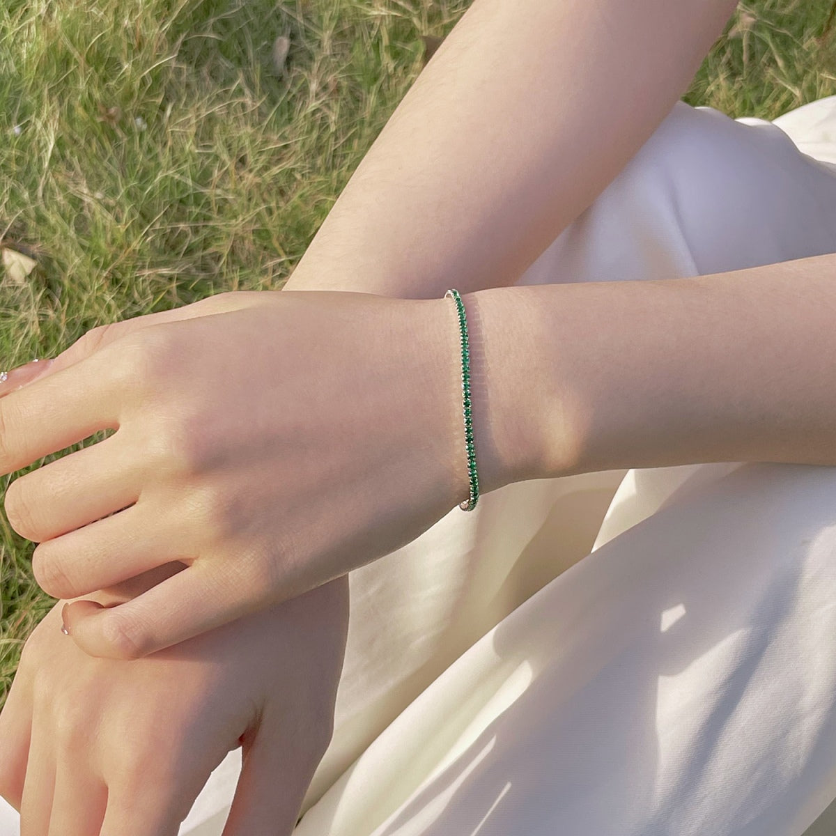 [LORA]Radiant Colorful Round Cut Party Bracelet