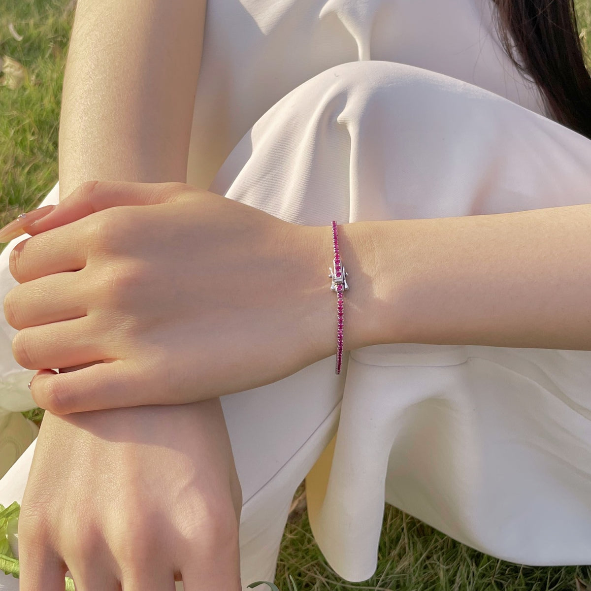 [LORA]Radiant Colorful Round Cut Party Bracelet