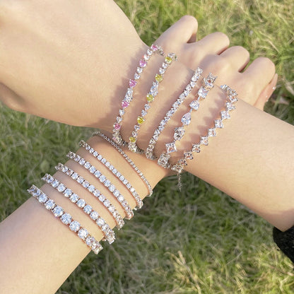 [LORA]Luxurious Ornate Round Cut Tennis Bracelet