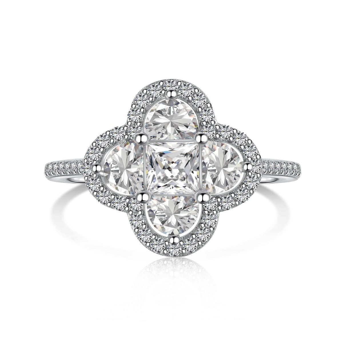 [LORA]Luxurious Eternity Flower Shape Banquet Ring
