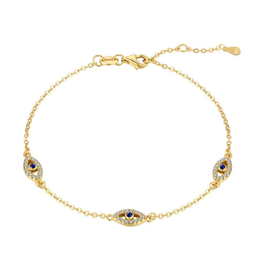 [LORA]Evil Eye Shape Pendent Necklace