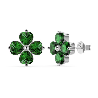 [LORA]Four-Leaf Clover Ball Earrings