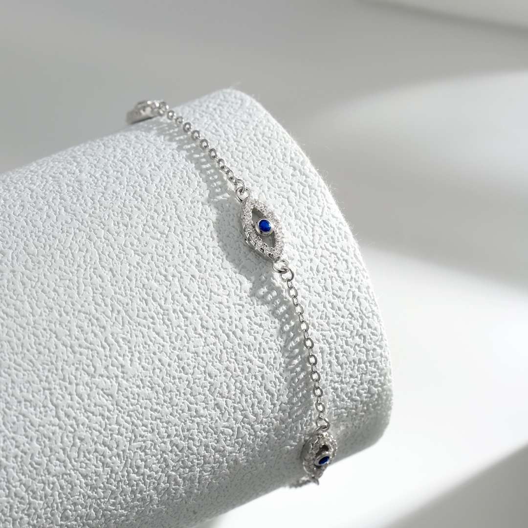 [LORA]Evil Eye Shape Pendent Necklace