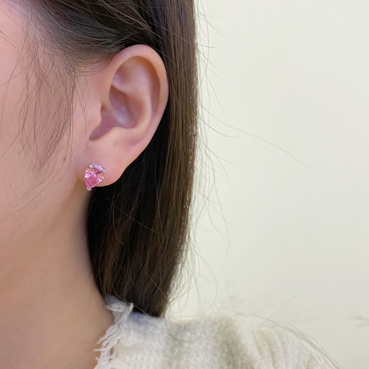 [LORA]Ornate Water Drop Shape Earrings