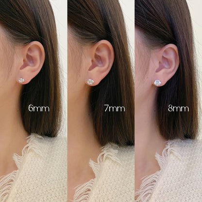 [LORA]Dainty Round Shape Earrings