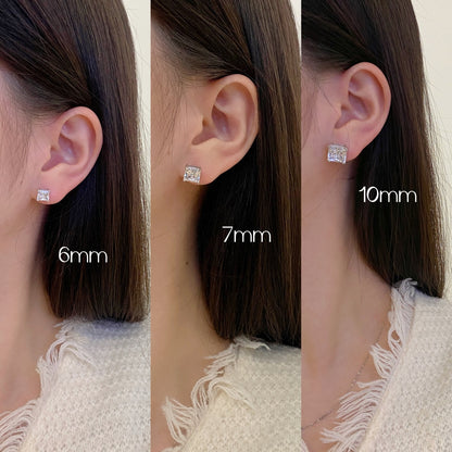 [LORA]Delicate Square Shape Earrings