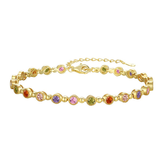 [LORA]Sparkling Exquisite Round Cut Party Bracelet