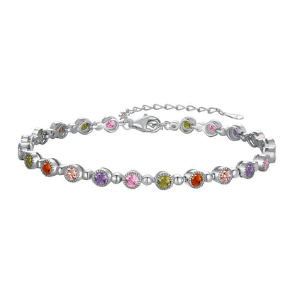 [LORA]Sparkling Exquisite Round Cut Party Bracelet
