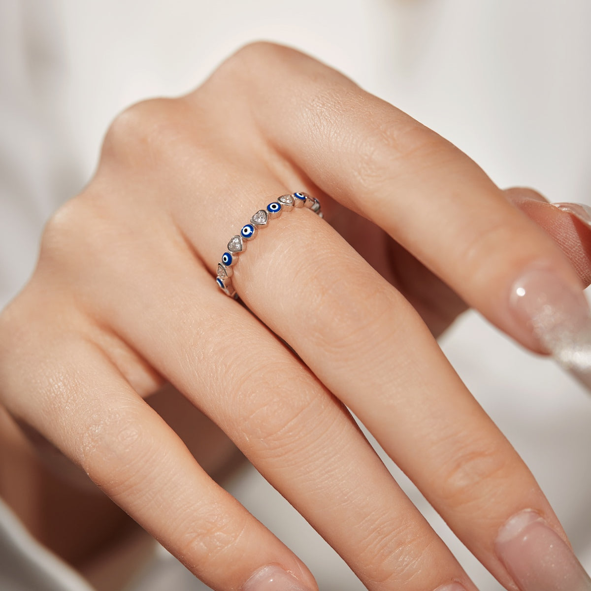 [LORA]Radiant Colorful Round Shape Daily Ring
