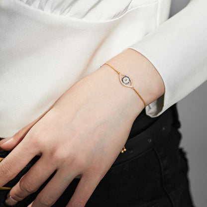 [LORA]Dazzling Eye Shape Necklace