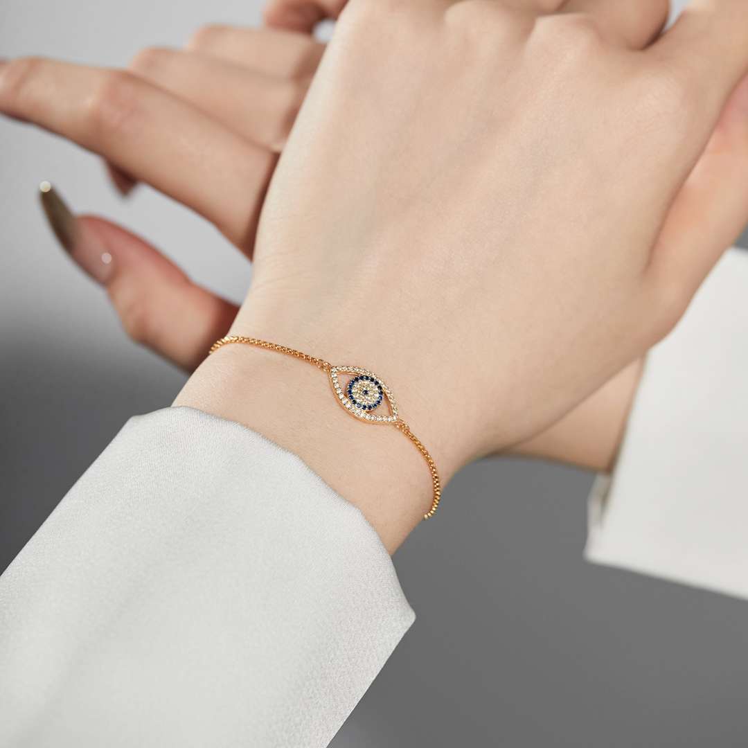 [LORA]Dazzling Eye Shape Necklace