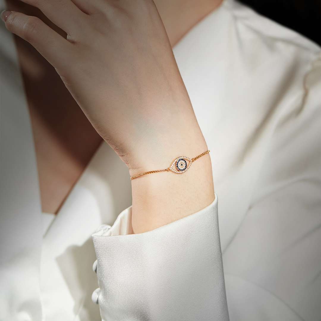 [LORA]Dazzling Eye Shape Necklace