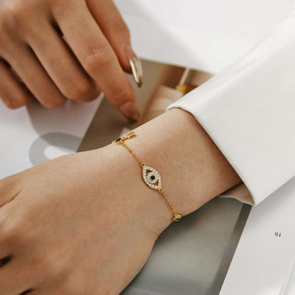 [LORA]Dainty Eye Shape Necklace