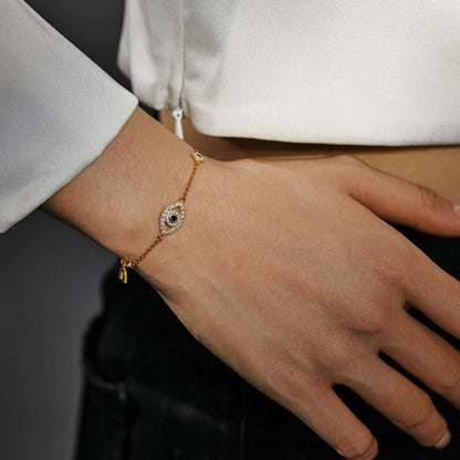 [LORA]Dainty Eye Shape Necklace