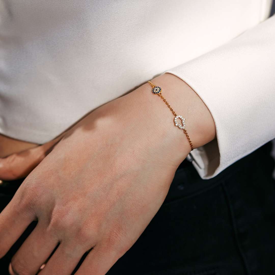 [LORA]Gost Shape & Round Shape Necklace