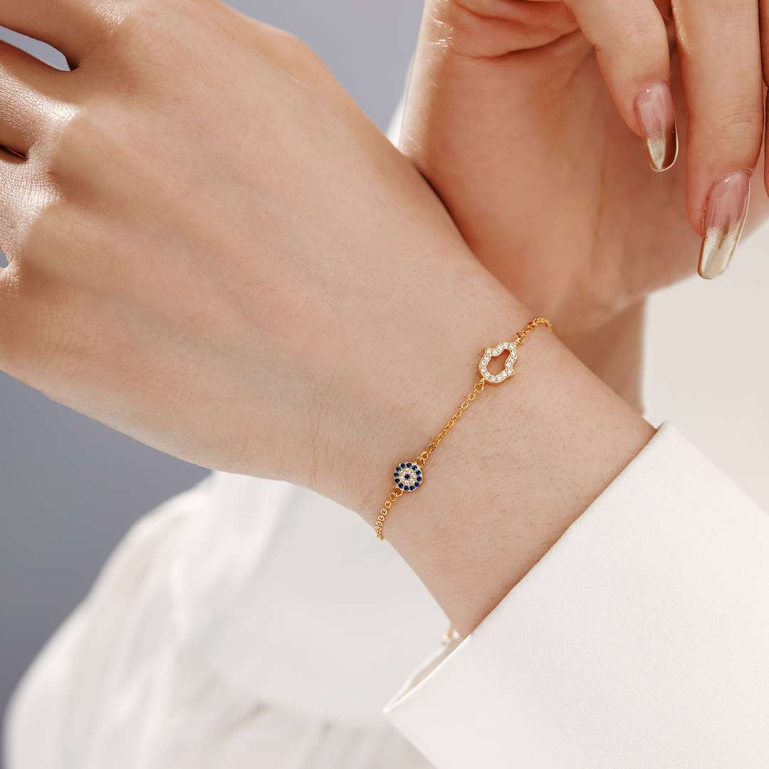 [LORA]Gost Shape & Round Shape Necklace