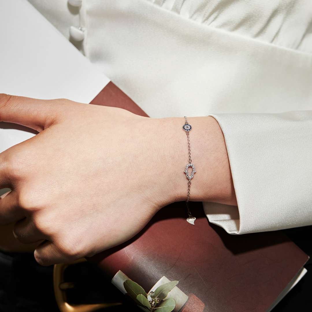 [LORA]Gost Shape & Round Shape Necklace
