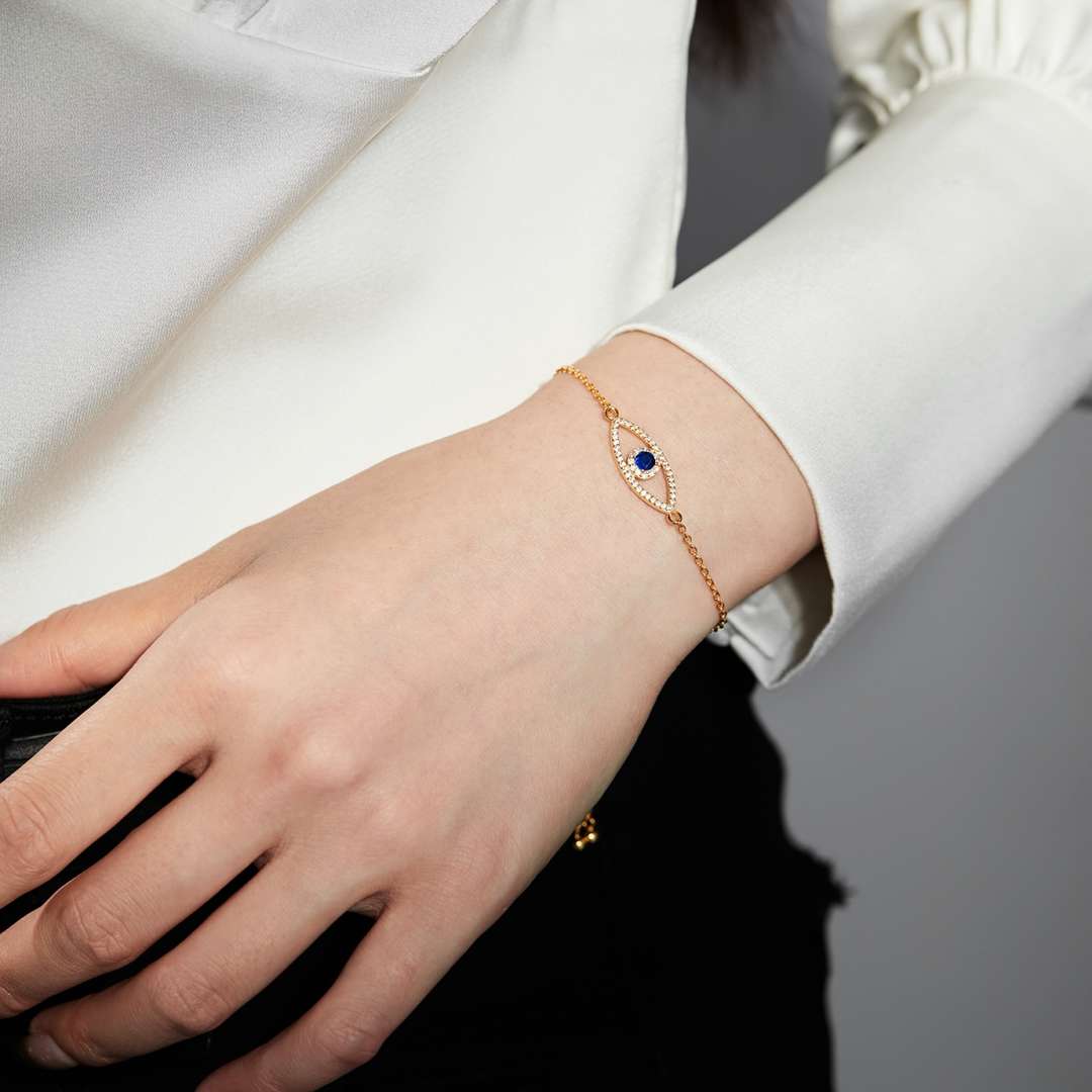 [LORA]Devil's Eye Hollow Design Bracelet