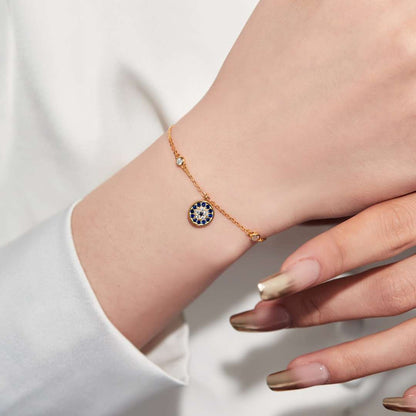 [LORA]Devil's Eye Round Shape Bracelet