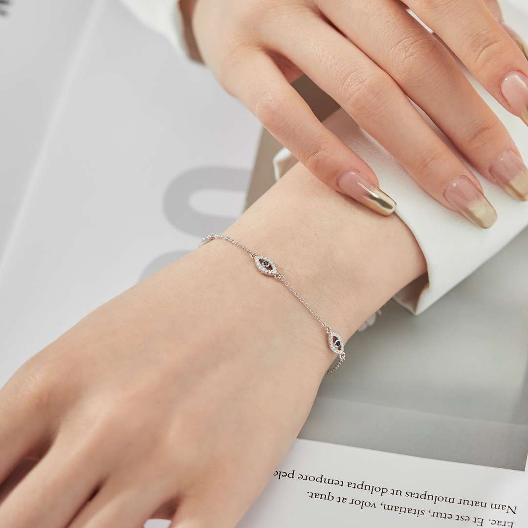 [LORA]Evil Eye Shape Pendent Necklace