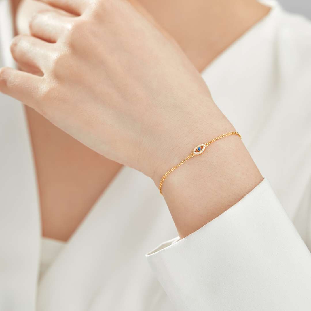 [LORA]Evil Eye Shape Necklace
