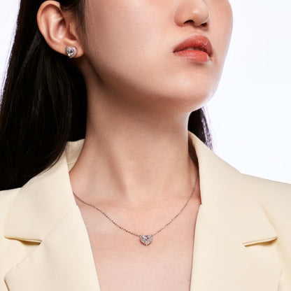 [LORA]Dazzling Heart Shape Lover Earrings