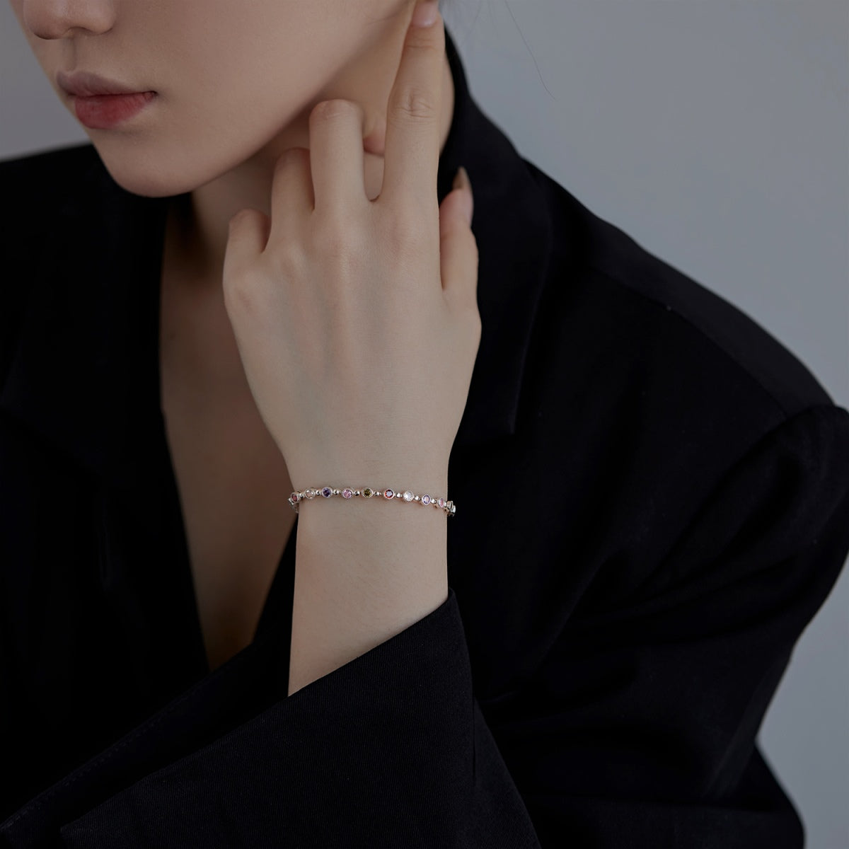 [LORA]Sparkling Exquisite Round Cut Party Bracelet