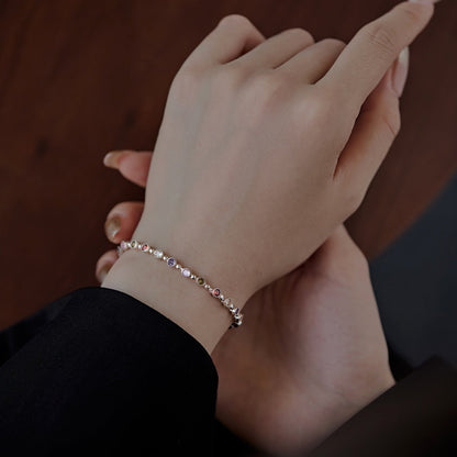 [LORA]Sparkling Exquisite Round Cut Party Bracelet