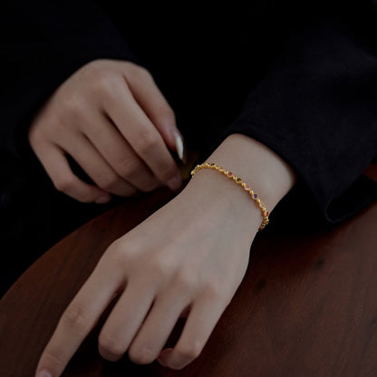 [LORA]Sparkling Exquisite Round Cut Party Bracelet