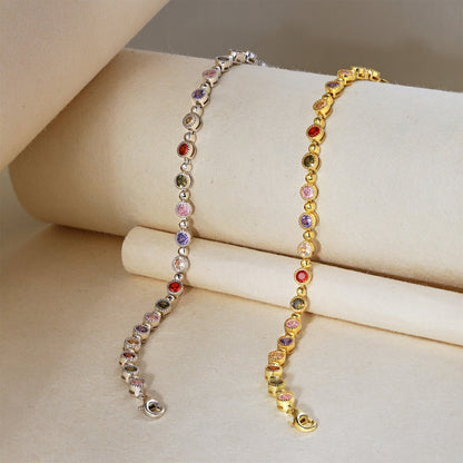 [LORA]Sparkling Exquisite Round Cut Party Bracelet