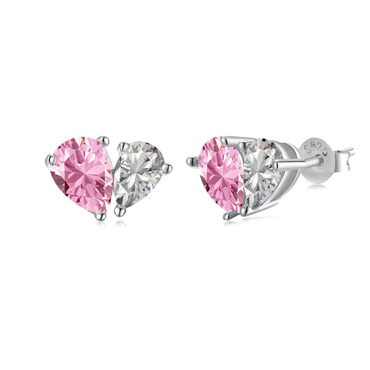 [LORA]Dazzling Elegant Heart Cut Lover Earrings