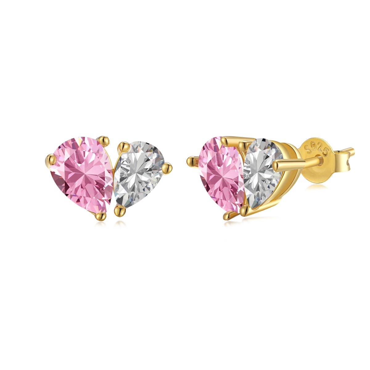 [LORA]Dazzling Elegant Heart Cut Lover Earrings