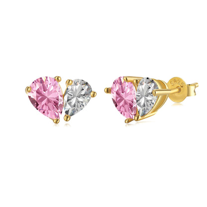 [LORA]Dazzling Elegant Heart Cut Lover Earrings