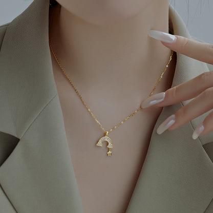 [LORA]Unique Rainbow Star Necklace
