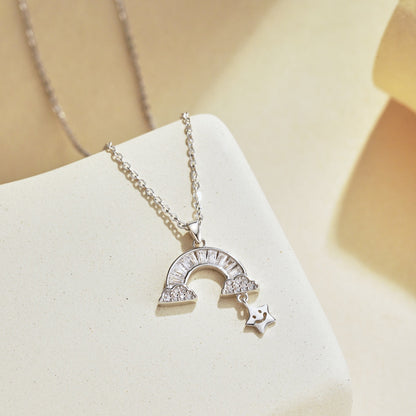 [LORA]Unique Rainbow Star Necklace