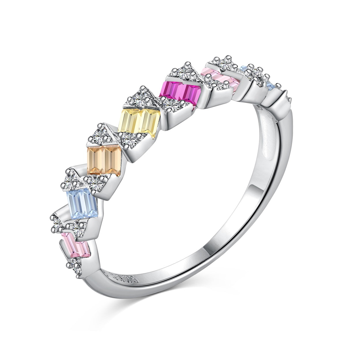[LORA]Delicate Vibrant Emerald Cut Daily Ring