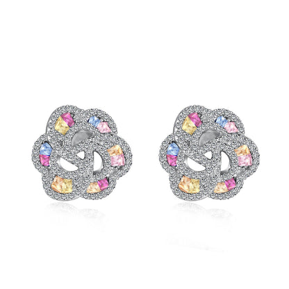 [LORA]Exquisite Flower Shape Daily Earrings