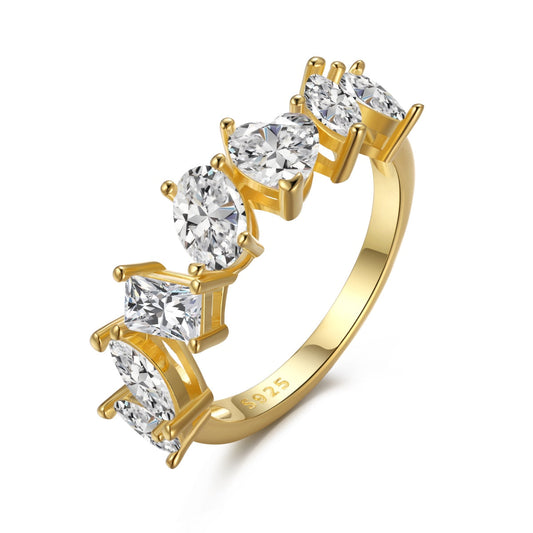 [LORA]Delicate Multi Cut Ring