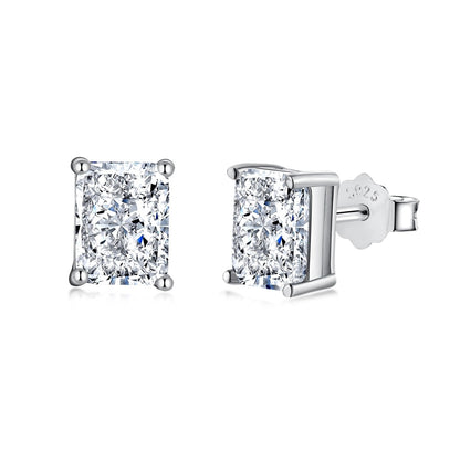 [LORA]Radiant Luxurious Princess Cut Daily Earrings