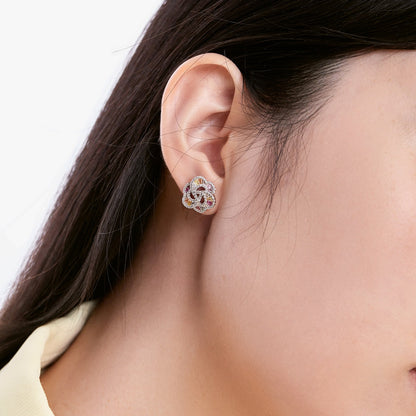 [LORA]Exquisite Flower Shape Daily Earrings