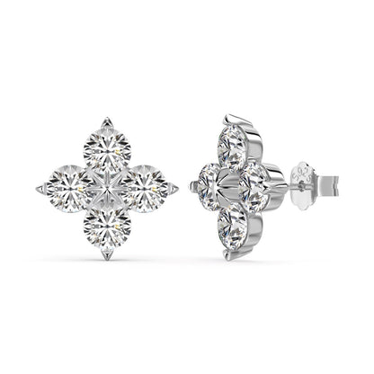 [LORA]Four-Leaf Clover Eight-Pointed Star Earrings