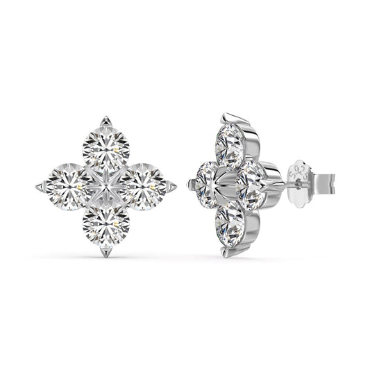 [LORA]Four-Leaf Clover Eight-Pointed Star Earrings